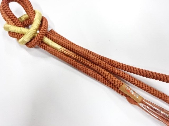 未使用品　正絹　手組帯締め